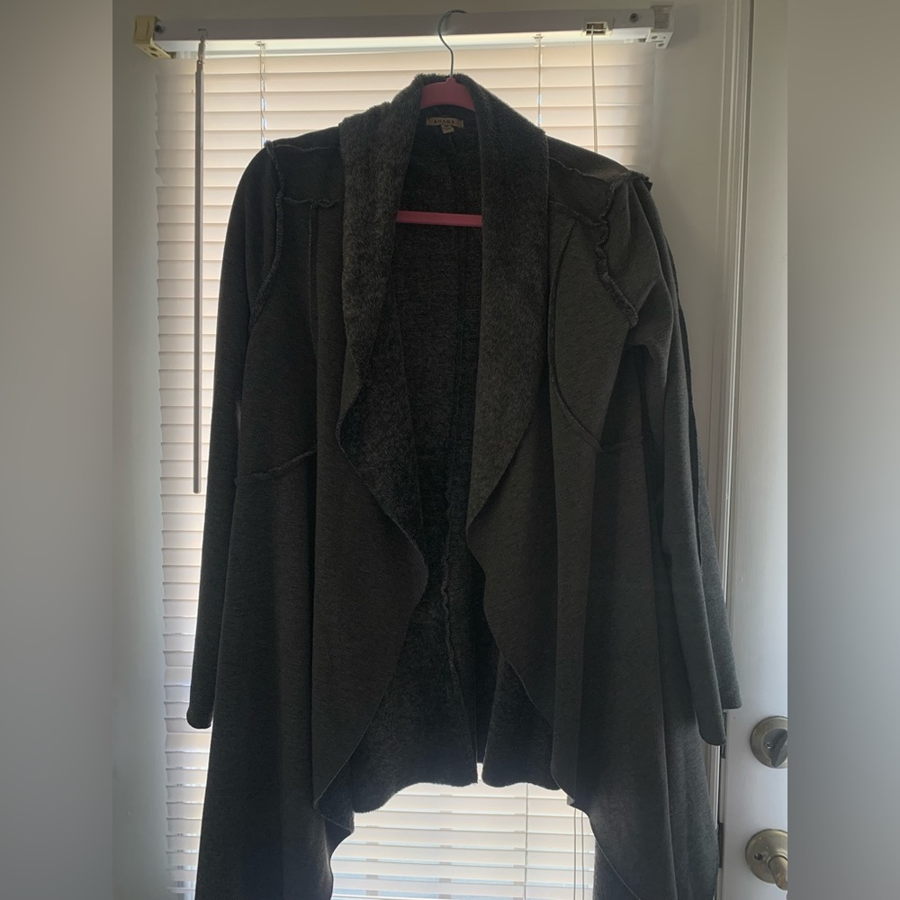 Anamà Medium Long Sleeve Gray Cardigan Soft Inside